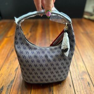 NEW NOS 2000s Dooney & Bourke Mini Bucket in Midnight Blue